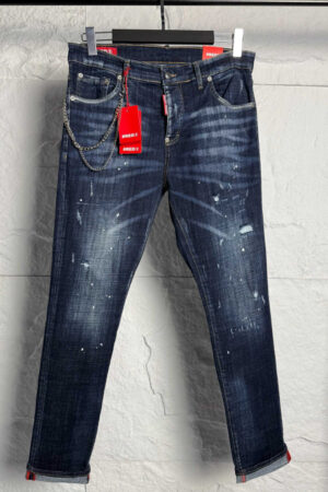 Мъжки дънки – SLIM RELAXED LUXE BLACK DENIM – RD20103